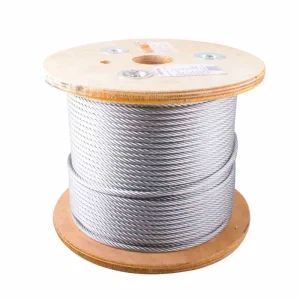 CABLE DE ACERO GALVANIZADO 1/8" (ROLLO 500 METROS) (7X19)
