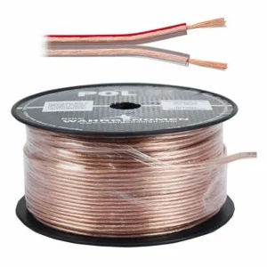 CABLE PARA BOCINA TRANSPARENTE CALIBRE 22 (POR METRO)