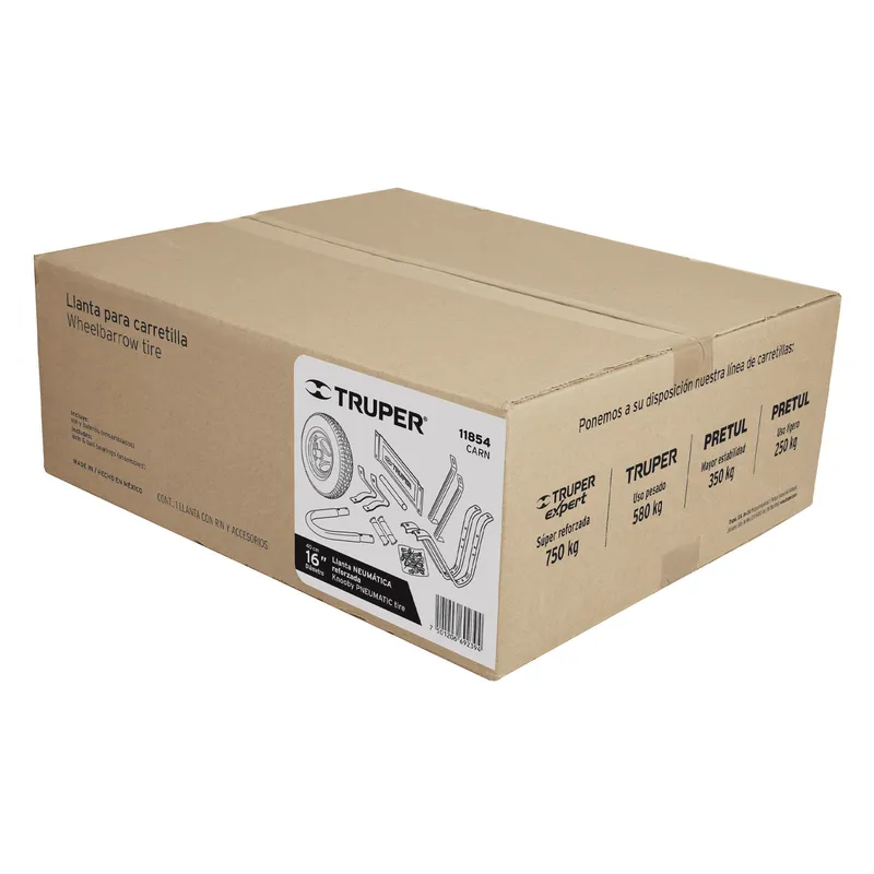 CAJA CON LLANTA Y ACCESORIOS REFORZADA