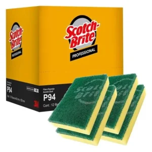 FIBRA CON ESPONJA VERDE Y AMARILLA (1 PIEZA)
