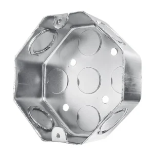 CAJA OCTAGONAL GALVANIZADA 1/2
