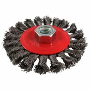 CARDA TIPO CÓNICO 4" ALAMBRE TRENZADO EJE M14