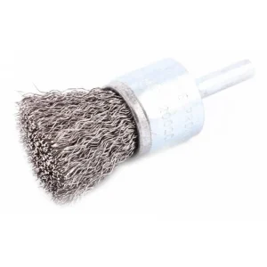 CEPILLO TIPO BROCHA ONDULADO 1 1/4"  CON VASTAGO 1/4" A.CARBÓN CALIBRE .006"