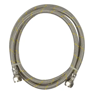 CONECTOR FLEX GAS DOMÉSTICO INOXIDABLE 3/8-3/8-100 CENTÍMETROS