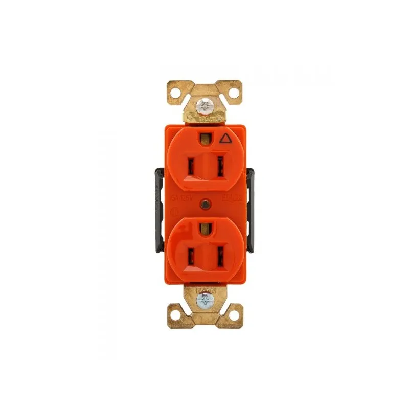CONTACTO DÚPLEX NARANJA