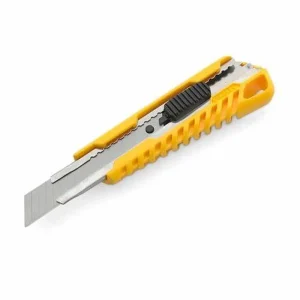 CUTTER CUCHILLA SNAP-OFF CON TRABA 18 MILÍMETROS