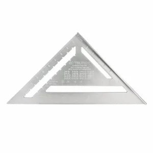 ESCUADRA 12" DE ALUMINIO PARA MUROS DE YESO