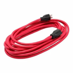 EXTENSIÓN USO RUDO ATERRIZADA COLOR ROJO 3 X 12 - 4.6 METROS