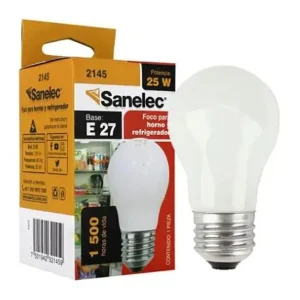 FOCO INCANDESCENTE PARA HORNO Y REFRIGERADOR 25W COLOR BLANCO