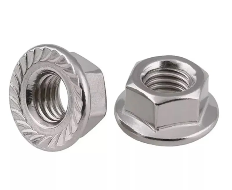 TUERCA FLANGE ASERRADA GALVANIZADA MILIMÉTRICA