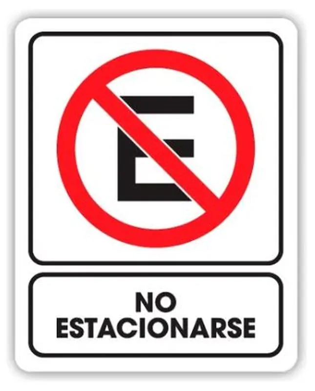 NO ESTACIONARSE